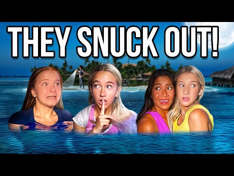 SNEAKING into the OCEAN to SWiM at MiDNiGHT! *GONE WRONG* 😳