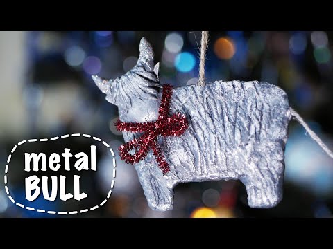 Символ 2021 года. Металлический бык своими руками.