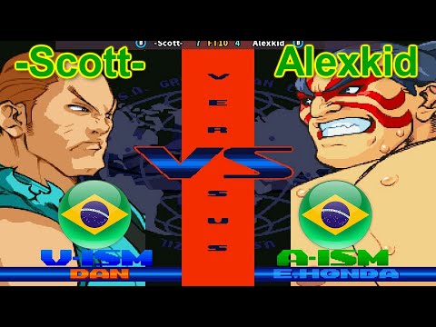 Street Fighter Alpha 3 - -Scott- vs Alexkid FT10 [Random]