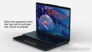 Lenovo Activate the virtual touchpad Yoga Book 9i (2023)