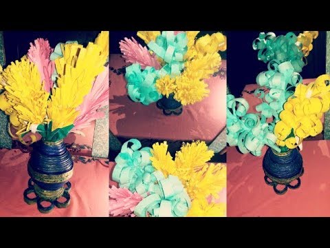 Beautiful lavender paper flower making tutorial .DIY paper flowers. // Nabanita Roy //
