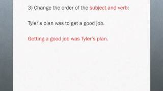 Sentence Variety Powerpoint