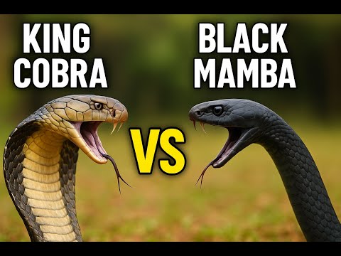 King Cobra vs Black Mamba 🐍 | Who Wins the Deadliest Snake Battle?