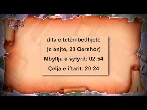 18. Kalendari i Ramazanit 2016 - Dita e tetëmbëdhjetë, e enjte, 23 Qershor