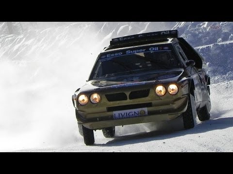 Lancia Delta S4 by Ianniello In Action On Ice -  Oliviero Bormolini - Ice Series 2014 Livigno