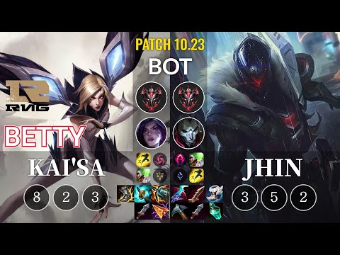 RNG Betty Kai'Sa vs Jhin Bot - KR Patch 10.23