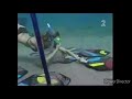 Survivor Bikini Girl Diving Down Deep Underwater