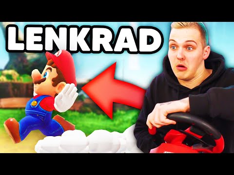 Play through Mario Odyssey using only a steering wheel