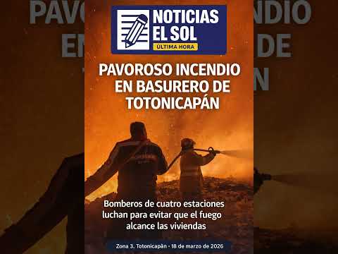 Pavoroso incendio en basurero de Totonicapán amenaza viviendas