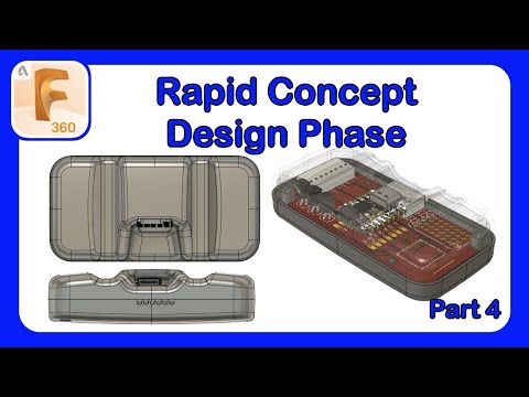 Plastic Part Design Series Episode 4 - Rapid Concept Design Phase #Fusion360 #PlasticPartDesign