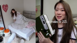 reset routine & prep for 2025! 💌 digital declutter, room deco, new year resolutions