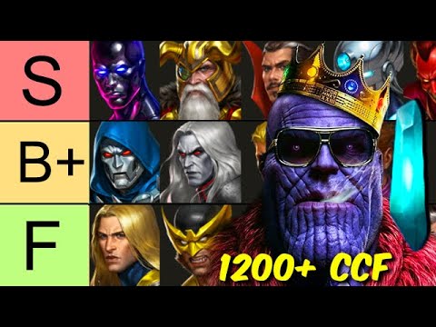 ANOTHER KING?? BEST 1200+ CCF Heroes TIER LIST (21 Tier 3) - Marvel Future Fight