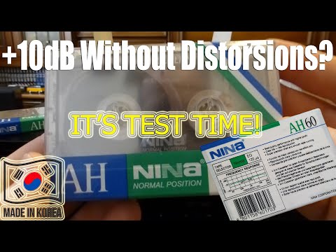 Calibration and recording test: NINA AH 60 audio cassette (Made in Korea by SKC)!