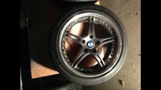 preview picture of video '4x 18x8.5 SSR GT-3 wheels BMW M3 E46 w/ Bridgestone Potenza RE050A tires 225/45R18 255/40R18'