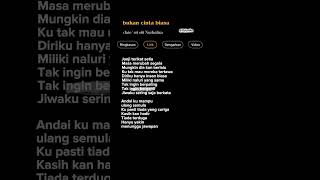 Download lagu Bukan Cinta Biasa - Dato ' sri Siti Nurhaliza  🎶 #lyrics #laguviral  #remix mp3