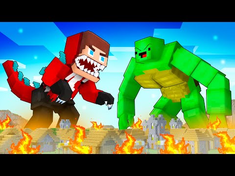 JJ GODZILLA vs Mikey KINGKONG - Maizen Minecraft Animation