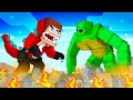 JJ GODZILLA Vs Mikey KINGKONG Maizen Minecraft Animation