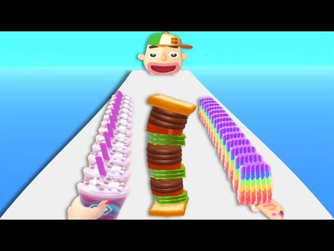 COFFEE STACK vs SANDWICH RUNNER vs POPSICLE STACK - Satisfying Triple Gameplay