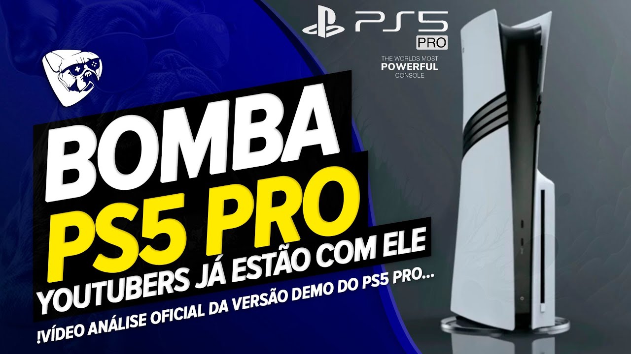 BOMBA! Youtubers JÁ ESTÃO Com PS5 PRO! Vídeo ANÁLISE OFICIAL Da VERSÃO DEMO Do PS5 PRO! Tá MALUCO