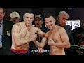 LUIS FELICIANO VS. GENARO GAMEZ - FULL WEIGH IN & FACE OFF VIDEO