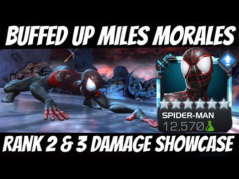 NEW MILES MORALES DAMAGE SHOWCASE - Rank 2 Sig 20, Rank 3, and MAXED!!!