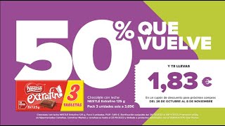 Carrefour 50 QUE VUELVE Nestlé 20" anuncio