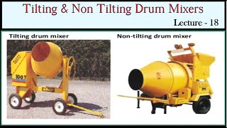 Tilting drum Concrete Mixer for Concrete  l Difference between tilting and Non tilting mixers