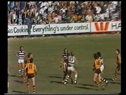 VFL R2 1982 - Gary Ablett debut Hawthorn v Geelong