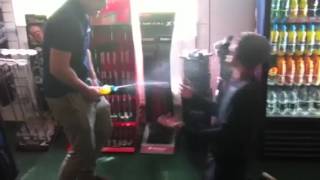 Beefcake too excited!