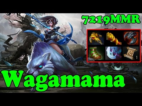 Dota 2 - Wagamama 7219 MMR Plays Mirana - Ranked Match Gameplay