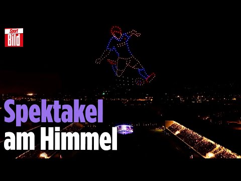 AC Florenz eröffnet Trainingszentrum mit irrer Drohnen-Show | Viral daneben