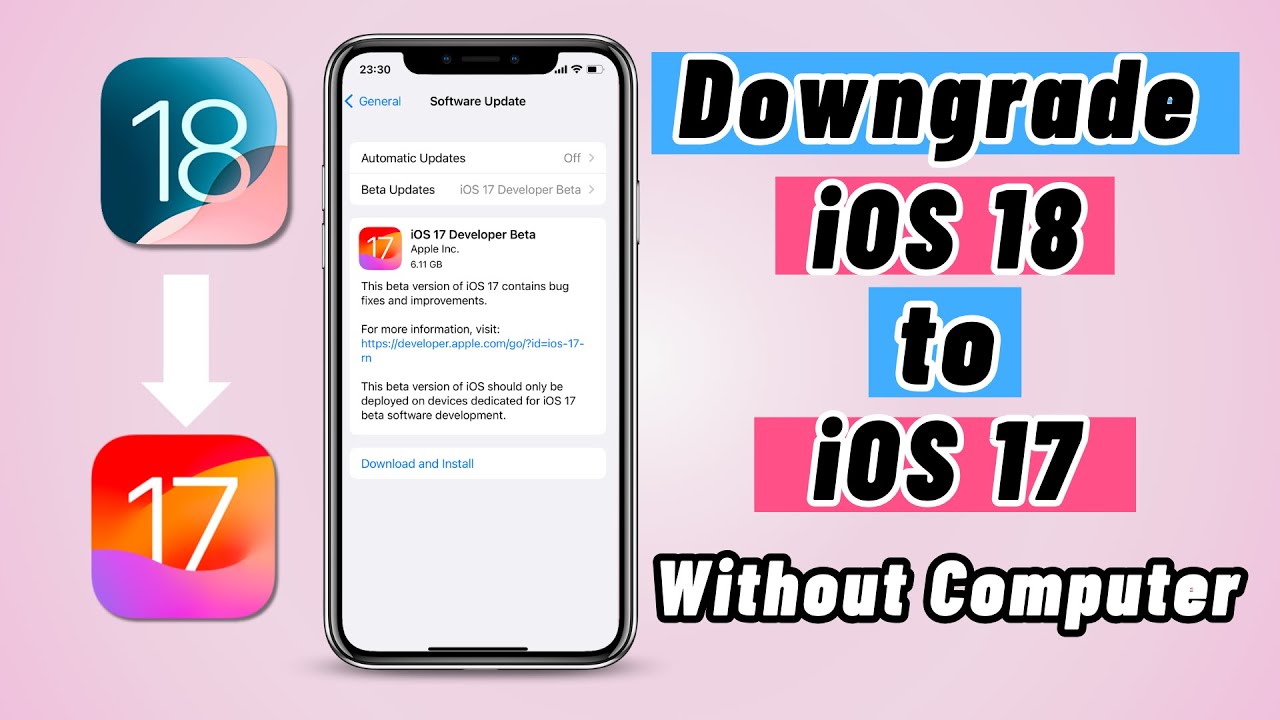 jak downgradovat verzi iOS