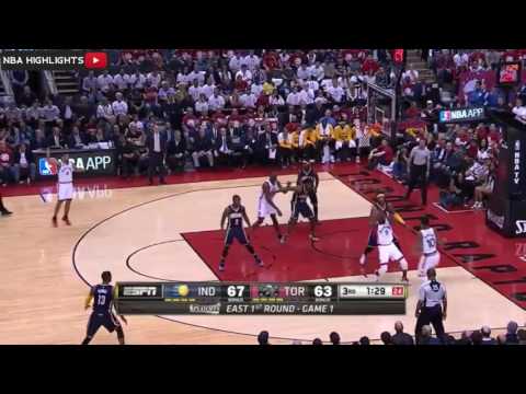 Indiana Pacers vs Toronto Raptors   Game 1   Full Game Highlights   April 16, 2016   NBA Playoffs