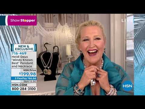 Heidi Daus "Mindy Knows Best" Pendant with MultiRow Bead...