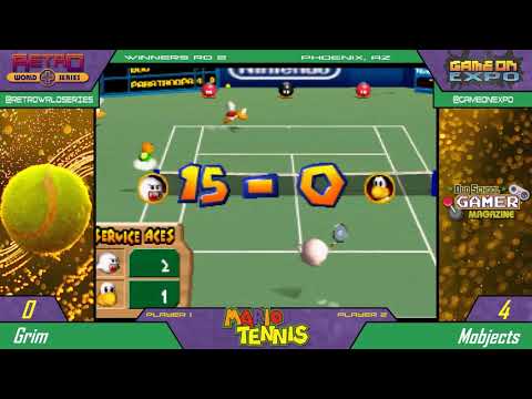 Grim vs Mobjects (Winners Rd 2) - Mario Tennis 64 (Nintendo 64) - Game On Expo 2018