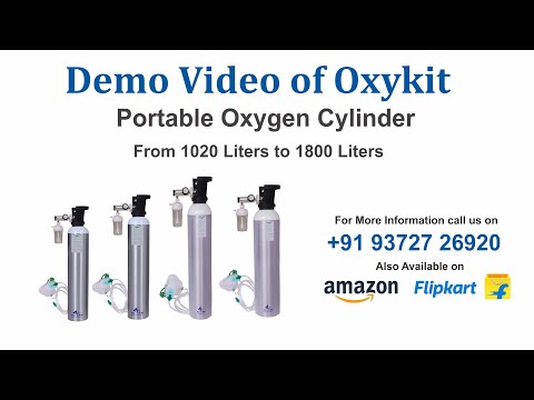 OxyKit Portable Medical Oxygen Cylinders (1800 Liters)