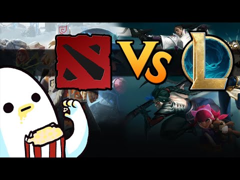Dota 2 VS League of Legends! Heroes vs Champions!