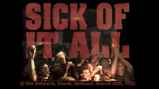 Sick Of It All - live at Het Bolwerk, Sneek (NL), 1992 | Full Show