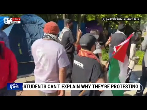 ‘They can’t defend October 7’: Alex Stein visits pro-Palestinian protesters