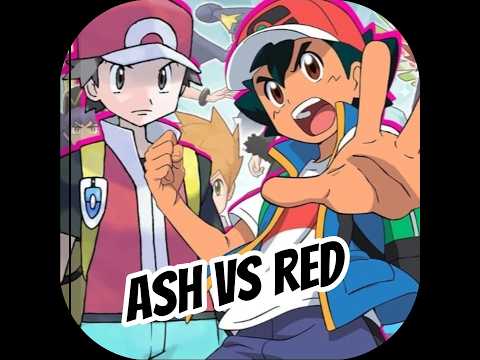 Ash vs Red – The Ultimate Pokémon Battle ⚡🔥 Who Will Win?”#anime #pokemon