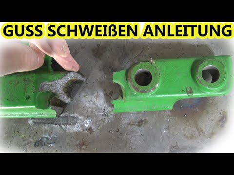 Guss schweißen von Nachbars Trecker