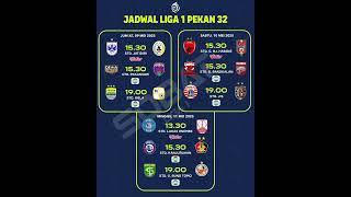 Download lagu Jadwal Bri Liga 1 Pekan 32 2025 . persaingan papan bawah semakin ketat. mp3
