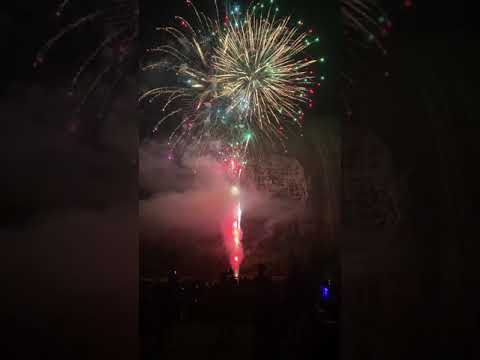 Last section of Memorial Day fireworks after the laser show