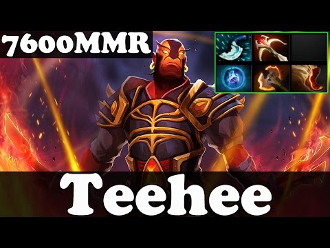 Dota 2 - Teehee 7600 MMR Plays Ember Spirit vol 4 - Ranked Match Gameplay