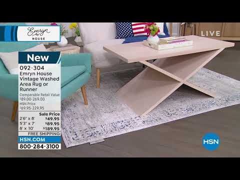 Emryn House Vintage Washed 2'6" x 8' Runner