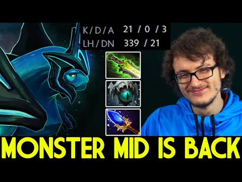 MIRACLE [Morphling] Monster Mid is Back 21 Kills 0 Death Rampage Game Dota 2