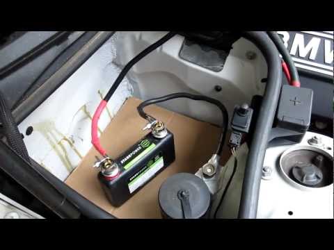 StarkPower, 12V "Ultra" Lithium Starter Battery Demo on BMW 328