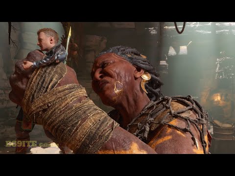 God of War 5 Ragnarok - Gryla The Giant Boss Fight (Angrboda Grandmother) PC / PS5