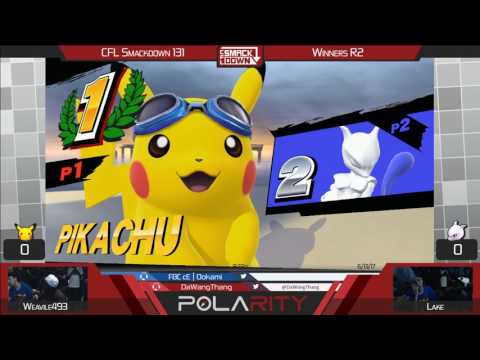 CFL Smackdown 131 WiiU - Weavile493 (Pikachu) vs Lake (Mewtwo) - Winners R2