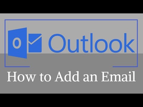How to Add an Email to Microsoft Outlook - Tutorial